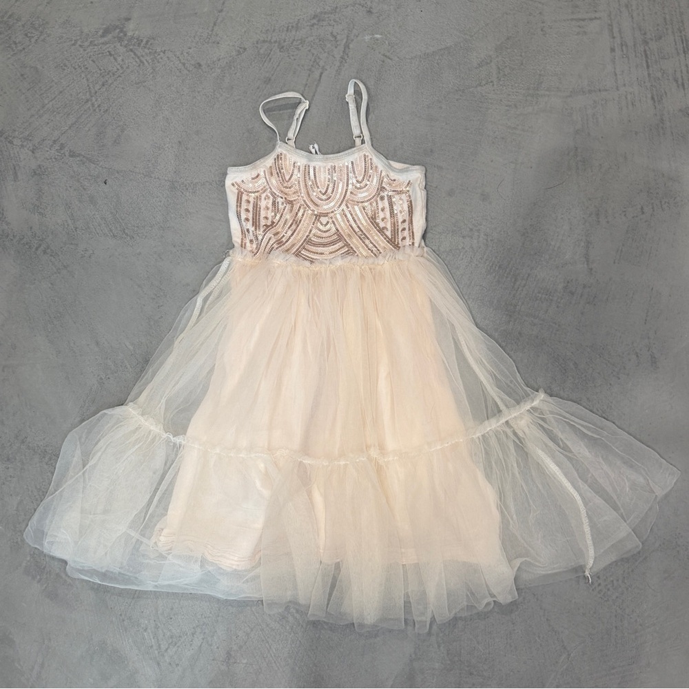 Cotton - On Kids Pink Tulle Fairy Dress  - With Sequins / Beaded Top